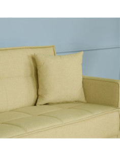 Divano letto contenitore Legen 3 posti in vellutino senape 02-450 - Kallea 2