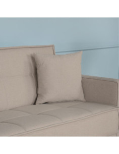 Divano letto contenitore Legen 3 posti in vellutino tortora 05-450 - Kallea 2