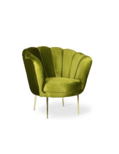 Poltrona Orel in velluto verde acido Riviera 07 - Kallea 2
