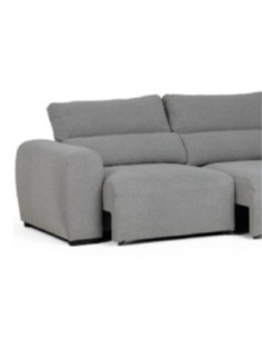 Divano Leora 2 sedute extralarge a slitta in tessuto Vardo G1340 tortora - Kallea 2