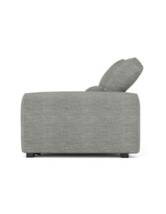 Divano Leora 2 sedute extralarge a slitta in tessuto Vardo G1311 grigio - Kallea 2