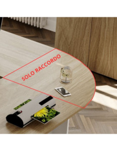 Raccordo per scrivania Ibisco noce naturale - Kallea 2