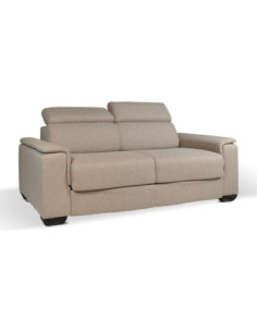 Divano letto Mercurio 3 posti in tessuto Barrel 19 tortora - Kallea 2