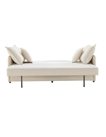 Divano letto Ghide con contenitore colore panna 217x86x95 cm. - Kallea