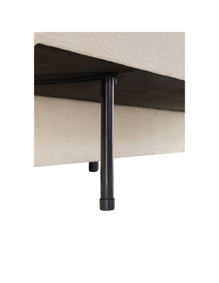 Divano letto Ghide con contenitore colore panna 217x86x95 cm. - Kallea