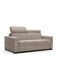 Divano letto Pisa 3 posti in nabuk Munich 39 tortora - Kallea 2