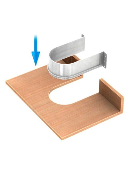 Protezione per sifone a forma di U Omega1 colore grigio - Kallea