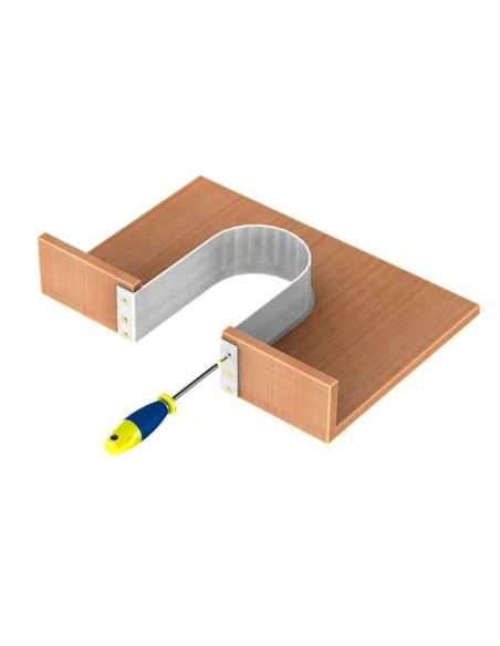 Protezione per sifone a forma di U Omega1 colore grigio - Kallea