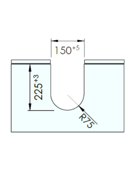 Protezione per sifone a forma di U Omega1 colore grigio - Kallea