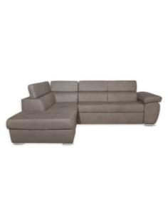 Divano Fiona angolare con penisola sinistra grigio Elephant 95 - Kallea 2