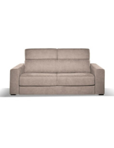 Divano letto Crien 3 posti con poggiatesta reclinabili colore tortora roma 10 - Kallea 2