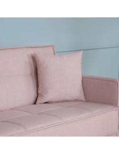 Divano letto contenitore Legen 3 posti in vellutino rosa antico 12-450 - Kallea 2