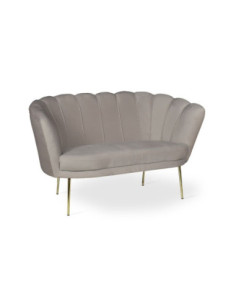 Divano Orel in velluto tortora Riviera 03 - Kallea 2