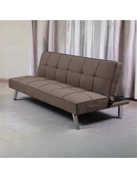 Divano letto Daynora in tessuto colore brown - Kallea