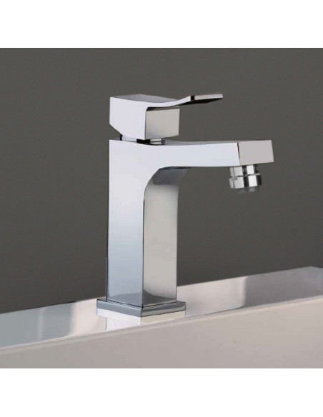 Rubinetto Jacuzzi per bidet serie Tank con scarico automatico 0TN00094JA00 cromato - Kallea