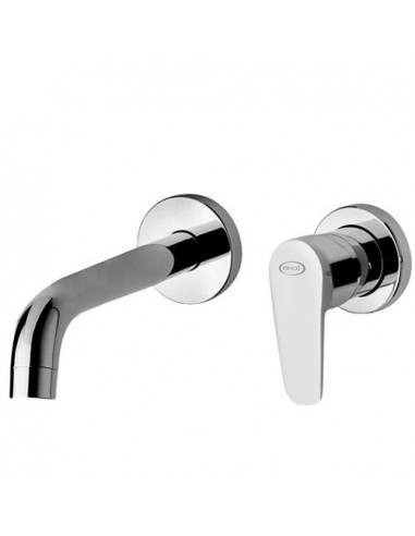Rubinetto Miscelatore a incasso per lavabo serie Alba Jacuzzi senza scarico per piletta click clack 0LB00497JA00 cromatobocca...