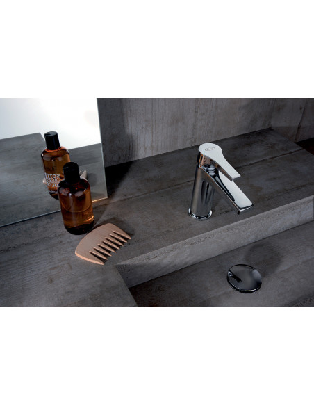Rubinetto Jacuzzi per lavabo serie Moonlight senza scarico per piletta click clack 0MG00086JA00 cromato - Kallea
