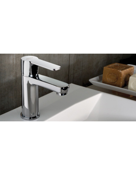 Rubinetto Jacuzzi per lavabo serie Eolo con scarico automatico 0E000088JA00 cromato - Kallea