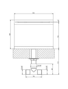 Bocca Bordo Vasca Gessi serie Rettangolo K cod. 20191 - Kallea 2
