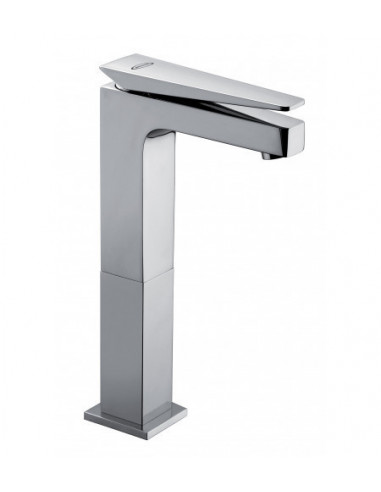 Rubinetto Jacuzzi per lavabo alto serie Beam senza scarico per piletta click clack 0AM00493JA00 cromato - Kallea