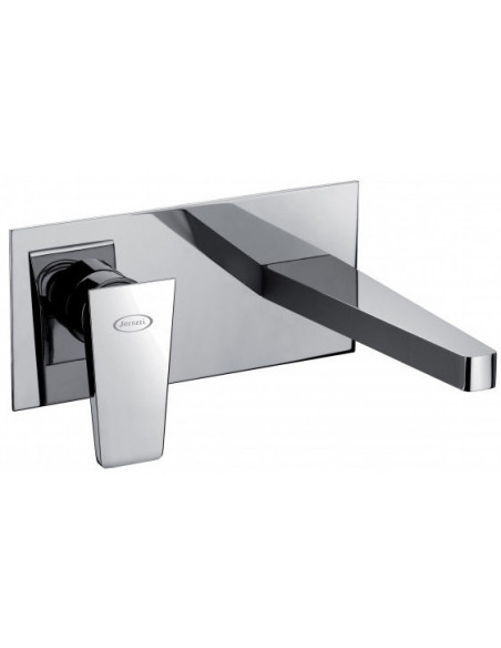 Rubinetto Jacuzzi per lavabo serie Beam a incasso senza scarico per piletta click clack 0AM00497JA00 cromato - Kallea