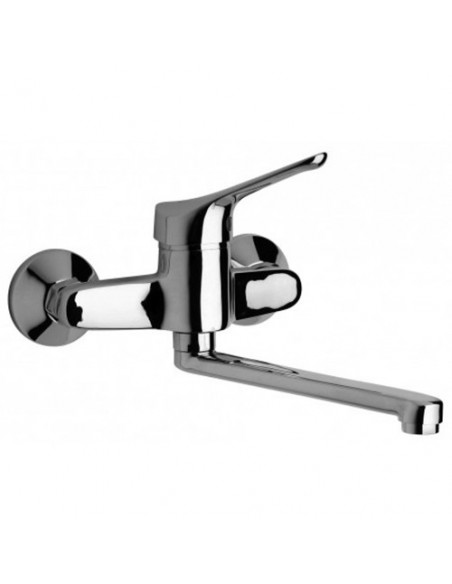Rubinetto Miscelatore per lavello serie Ariel Piralla senza scarico 0RE00062A16 cromato - Kallea