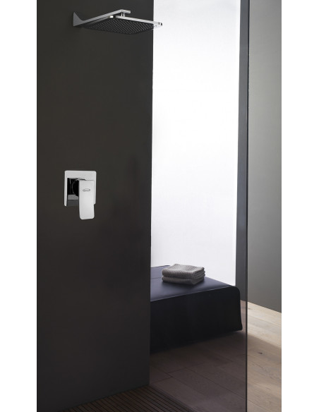 Miscelatore Jacuzzi incasso per doccia serie Tank 0TN00410JA00 cromato - Kallea