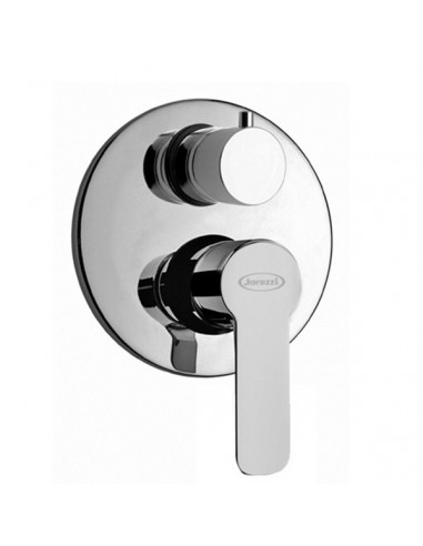 Miscelatore Jacuzzi incasso per doccia serie Eolo con deviatore 0EO00400JA00 cromato - Kallea
