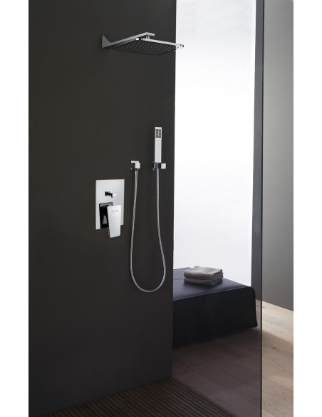 Miscelatore Jacuzzi incasso per doccia serie Beam con deviatore 0AM00400JA00 cromato - Kallea