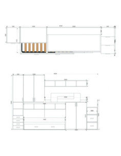 Cameretta soppalco Catania betulla verde salvia - Kallea 2