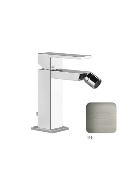 Miscelatore Bidet Gessi serie Rettangolo cod.20007 con scarico e flessibile di collegamento - Kallea