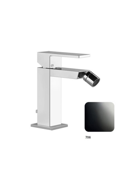 Miscelatore Bidet Gessi serie Rettangolo cod.20007 con scarico e flessibile di collegamento - Kallea