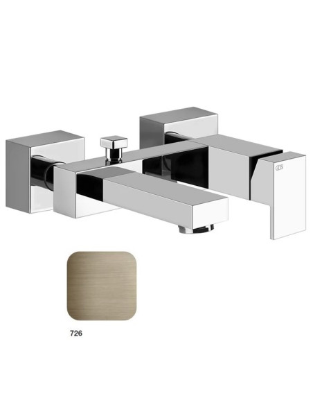 Miscelatore esterno vasca Gessi serie Rettangolo cod.20013 con deviatore automatico bagno/doccia - Kallea