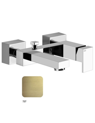 Miscelatore esterno vasca Gessi serie Rettangolo cod.20013 con deviatore automatico bagno/doccia - Kallea