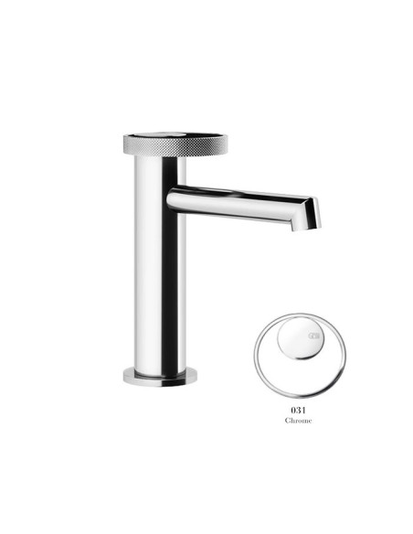 Miscelatore lavabo Gessi serie Anello cod.63302 senza scarico con flessibili di collegamento - Kallea