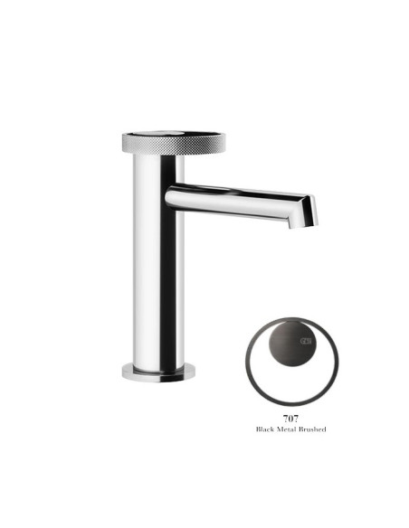 Miscelatore lavabo Gessi serie Anello cod.63302 senza scarico con flessibili di collegamento - Kallea