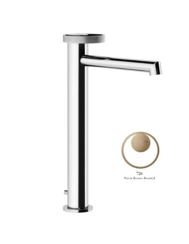 Miscelatore Lavabo alto Gessi serie Anello bocca lunga cod.63305 con scarico e flessibili di collegamento - Kallea