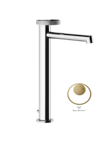 Miscelatore Lavabo alto Gessi serie Anello bocca lunga cod.63305 con scarico e flessibili di collegamento - Kallea