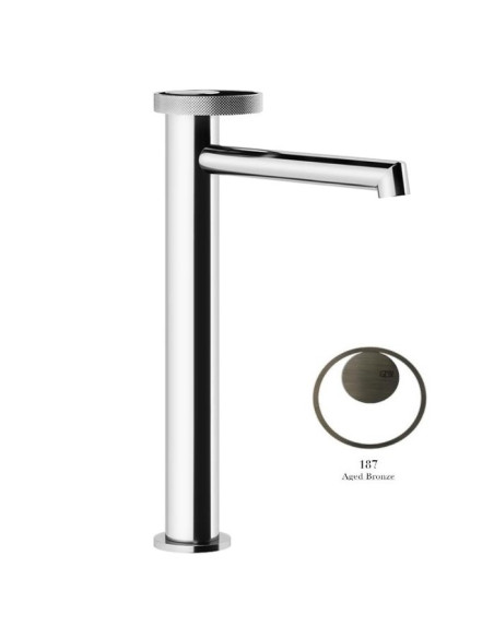 Miscelatore Lavabo alto Gessi serie Anello bocca lunga cod.63306 senza scarico e flessibili di collegamento - Kallea