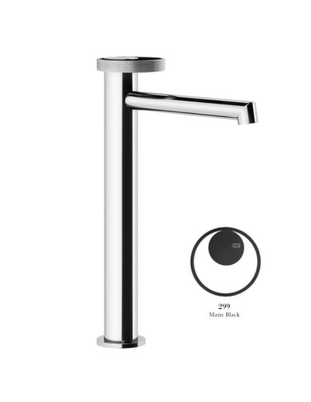 Miscelatore Lavabo alto Gessi serie Anello bocca lunga cod.63306 senza scarico e flessibili di collegamento - Kallea