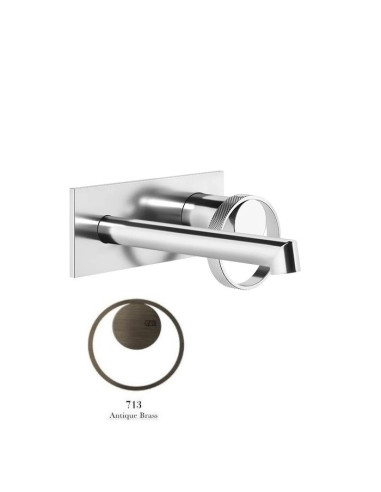 Miscelatore a parete gessi serie Anello bocca corta cod.63388 esterna cod.63397 incasso - Kallea