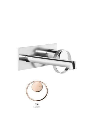 Miscelatore a parete gessi serie Anello bocca corta cod.63388 esterna cod.63397 incasso - Kallea