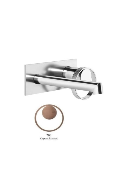 Miscelatore a parete gessi serie Anello bocca corta cod.63388 esterna cod.63397 incasso - Kallea