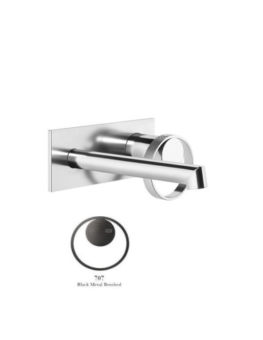 Miscelatore a parete gessi serie Anello bocca corta cod.63388 esterna cod.63397 incasso - Kallea