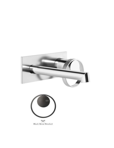 Miscelatore a parete gessi serie Anello bocca corta cod.63388 esterna cod.63397 incasso - Kallea