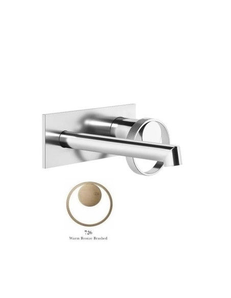 Miscelatore a parete gessi serie Anello bocca corta cod.63388 esterna cod.63397 incasso - Kallea