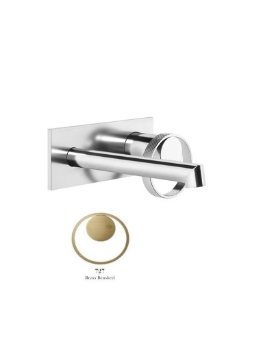 Miscelatore a parete gessi serie Anello bocca corta cod.63388 esterna cod.63397 incasso - Kallea