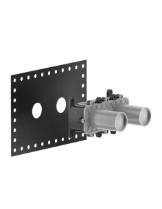 Miscelatore a parete gessi serie Anello bocca lunga cod.63383 esterna cod.63397 incasso - Kallea 2