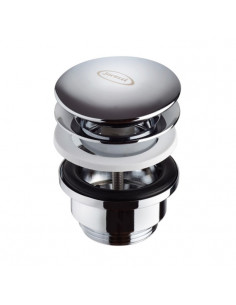 Piletta di scarico Jacuzzi click-clack universale per bidet - lavabo cromo 1751051JA01 - Kallea