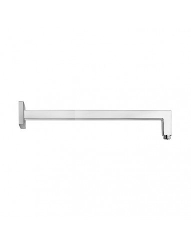 Braccio doccia Jacuzzi a parete con fissaggio rinforzato lunghezza 400mm sezione quadra 25*25mm Cromo 1111009JA00 - Kallea